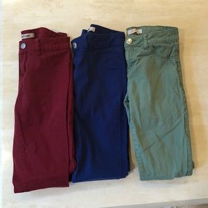 BUNDLE: Refuge Skin Tight Legging Colored Jeans